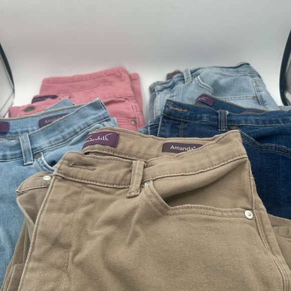 Gloria Vanderbilt Amanda Jeans Size 10 Women Denim Pants Lot 5 Pair” - Picture 2 of 12